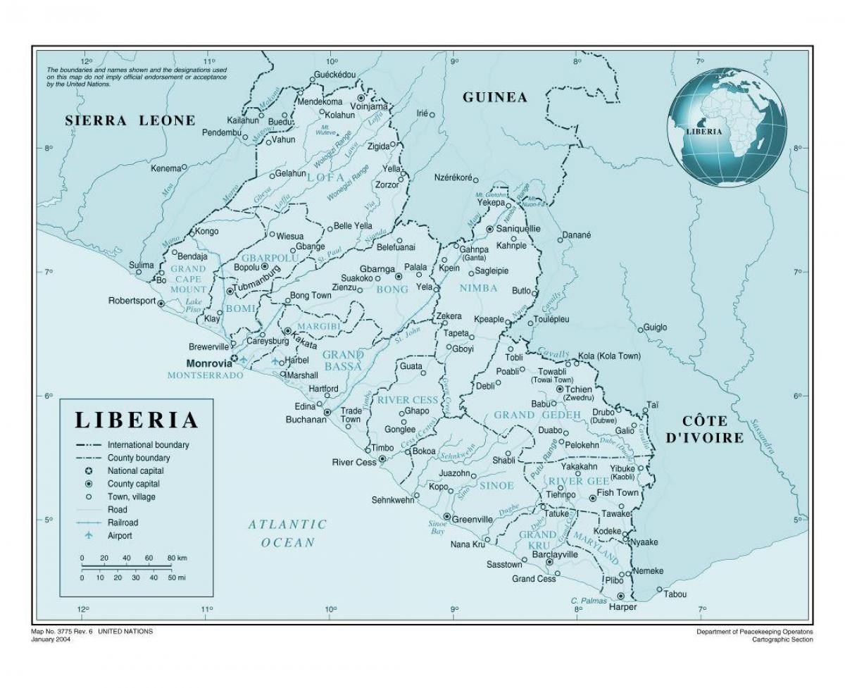 karta över Liberia flygplats