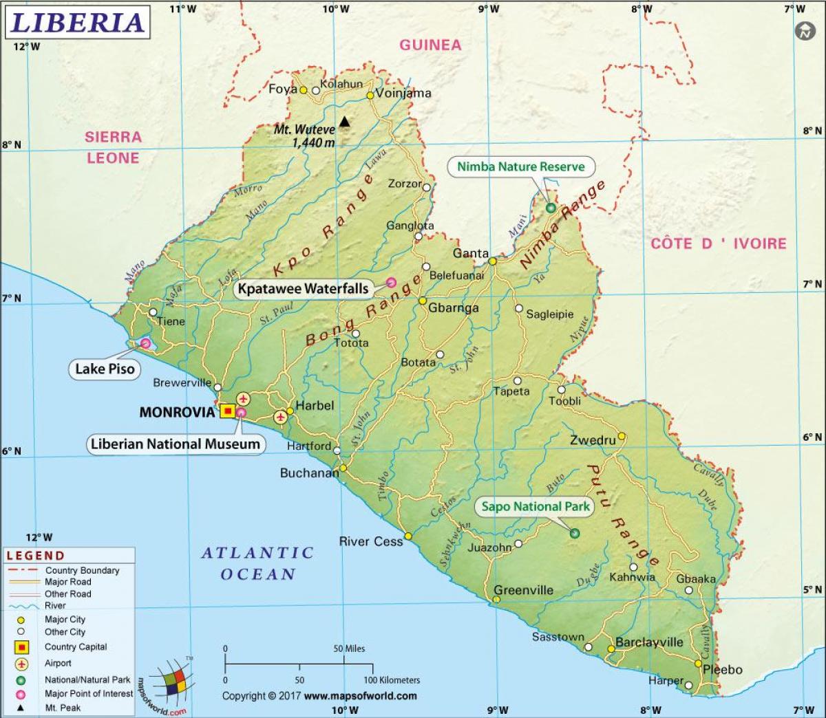 kartan i Liberia